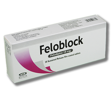 Feloblock 10 mg  Sustained release film coated tablets
